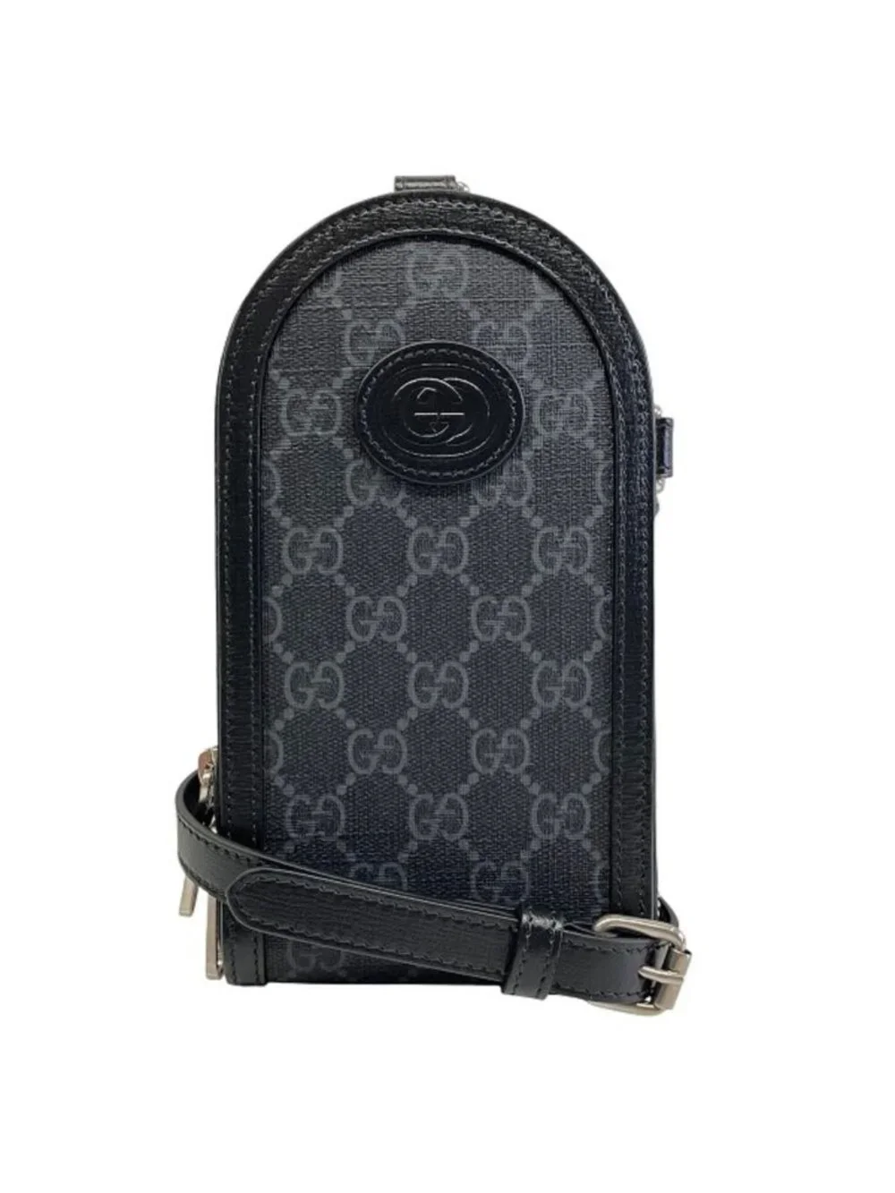 Gucci GG Supreme Shoulder Bag Canvas Leather